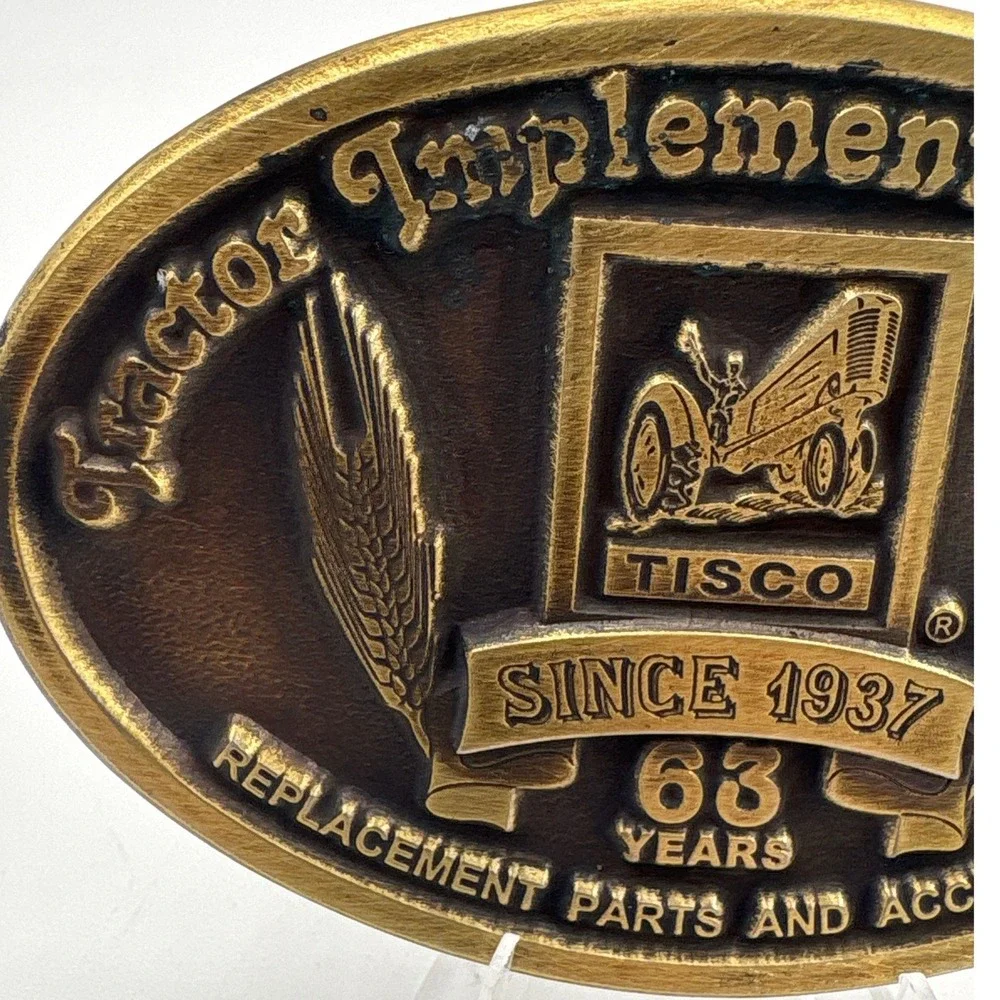 Tisco Tractor Implement Supply Co. Belt Buckle 2000 63‎ years limited #4142